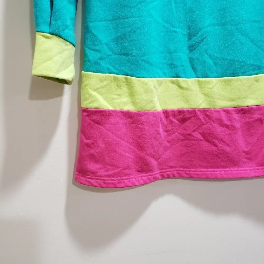 Gymboree Girls’ Size 8 Colorful Long Sleeve Dress – Button Back Design